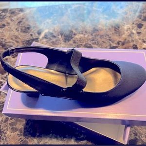 Laura Scott Wedge Heel Sling Back
